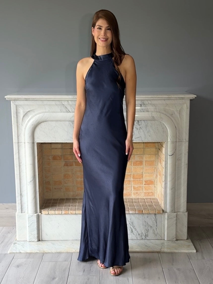 VESTIDO LARGO AZUL N23330