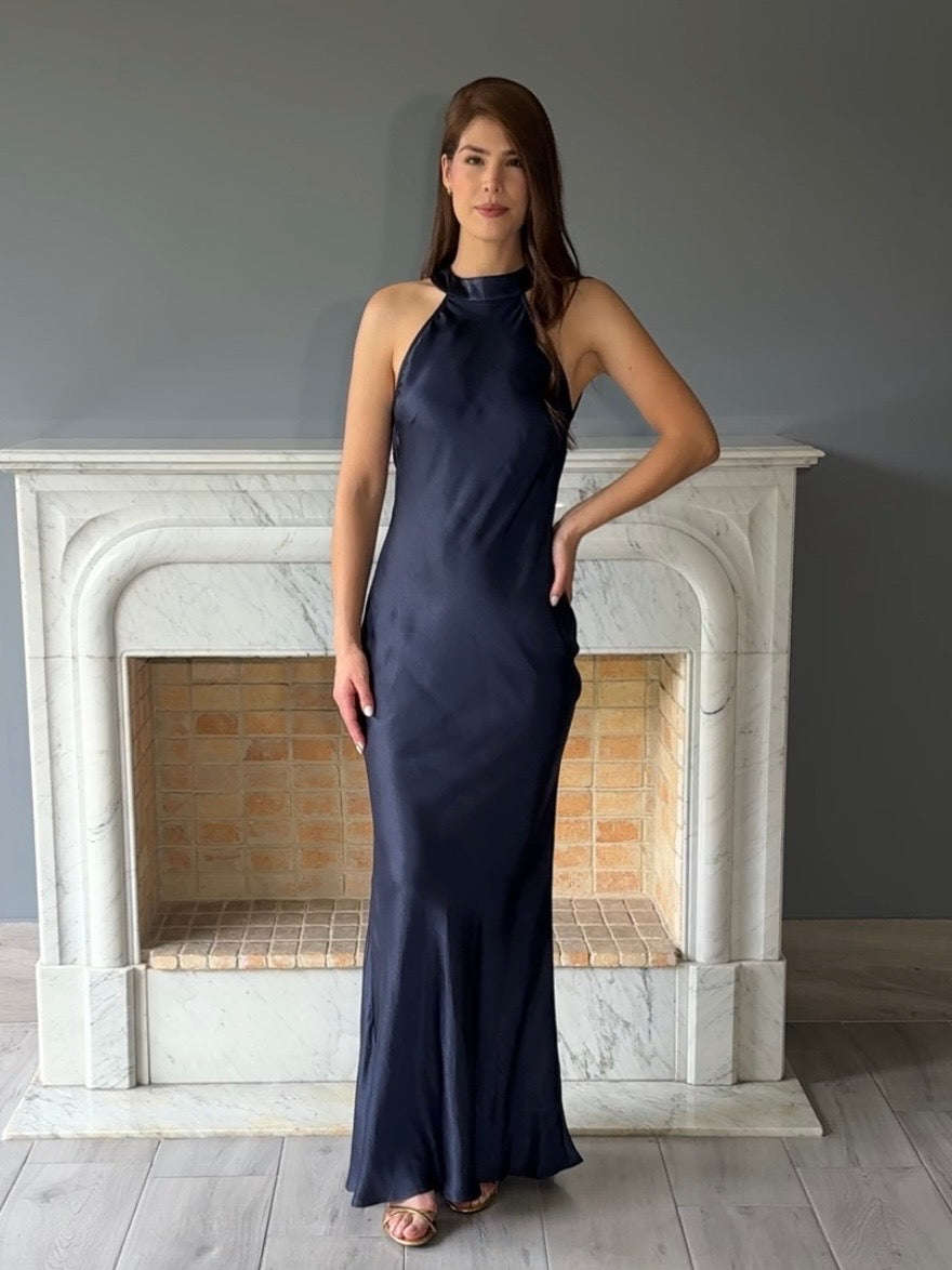 VESTIDO LARGO AZUL N23330