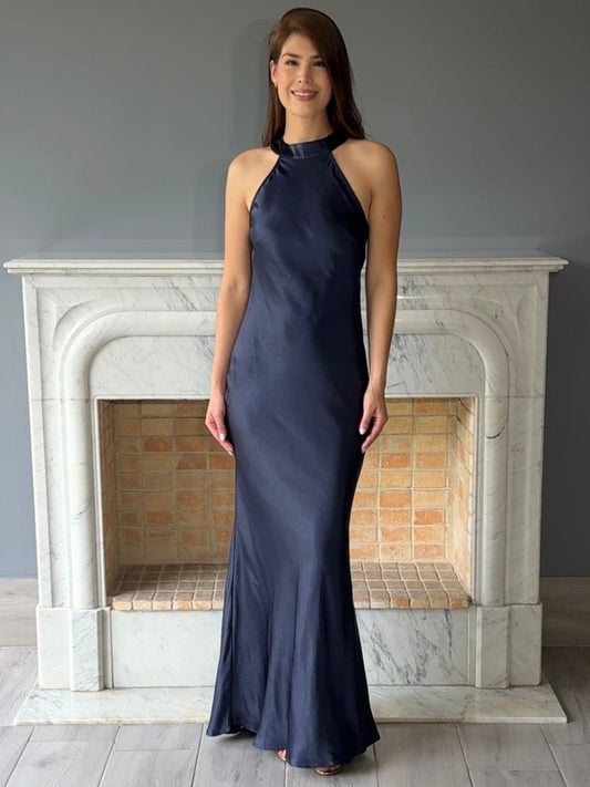 VESTIDO LARGO AZUL N2330