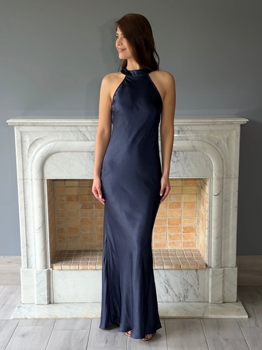 VESTIDO LARGO AZUL N23330