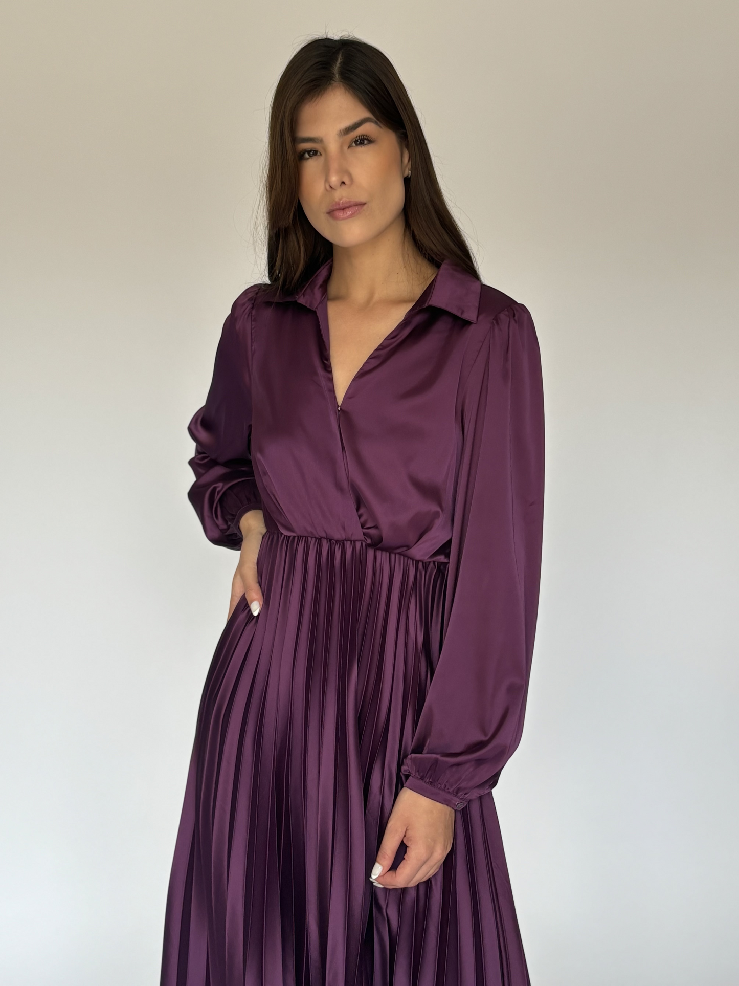VESTIDO MORADO Y5710