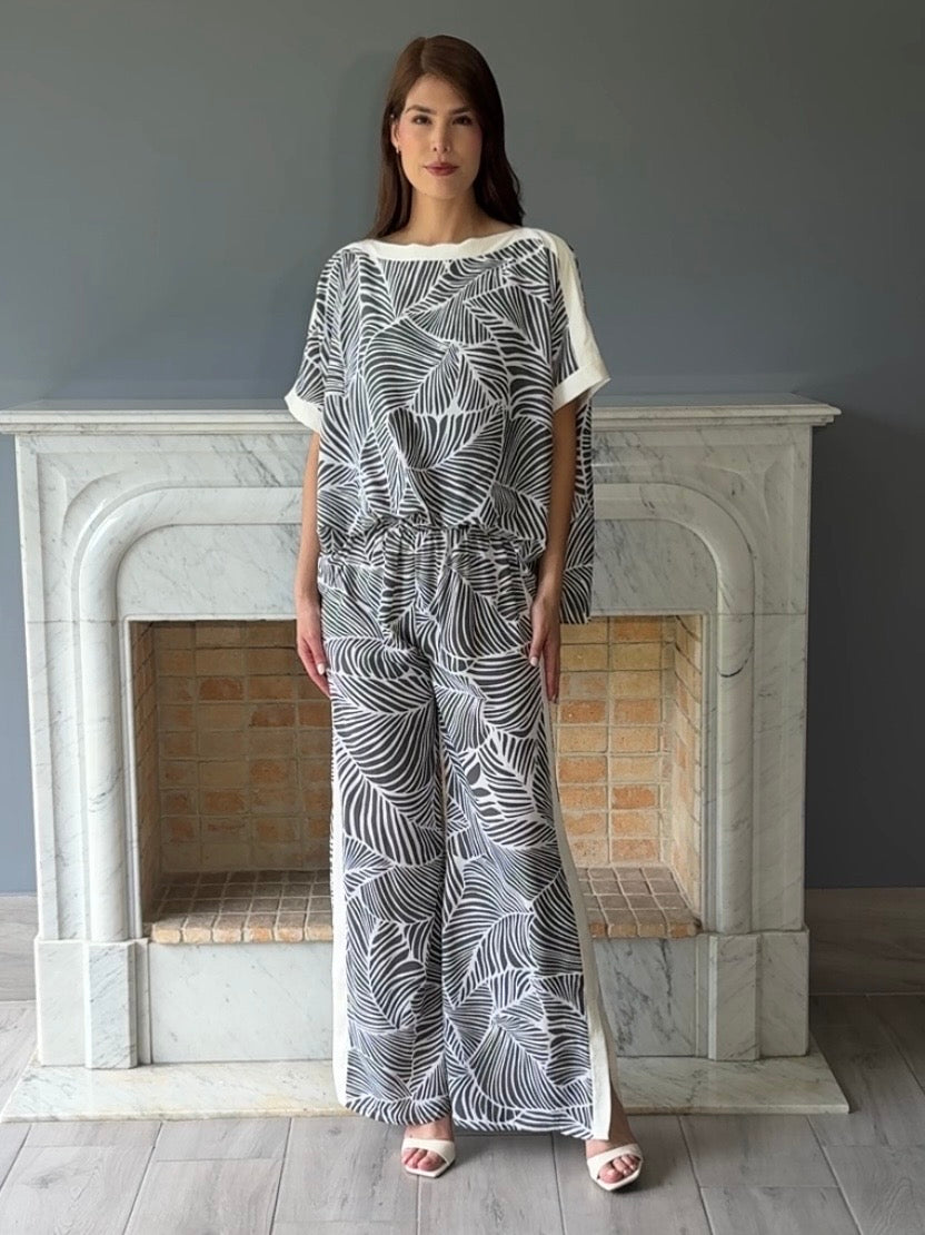 SET ESTAMPADO GRIS P8634