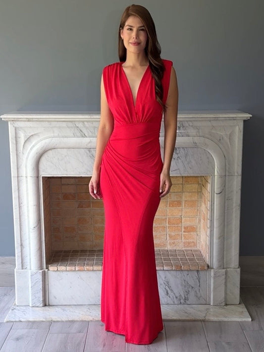 VESTIDO ROJO C6919