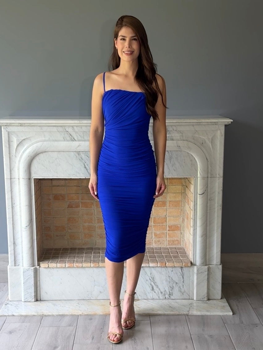 VESTIDO MIDI AZUL C4269