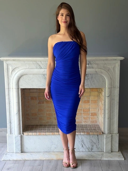 VESTIDO MIDI AZUL C4269