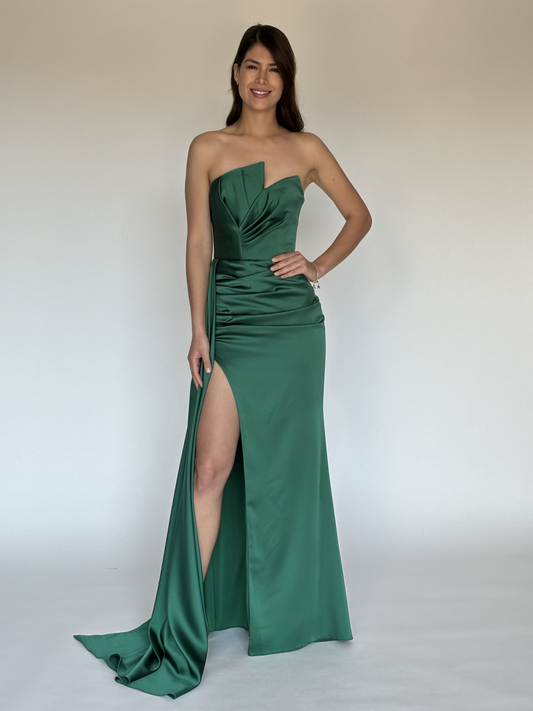 VESTIDO VERDE P5098