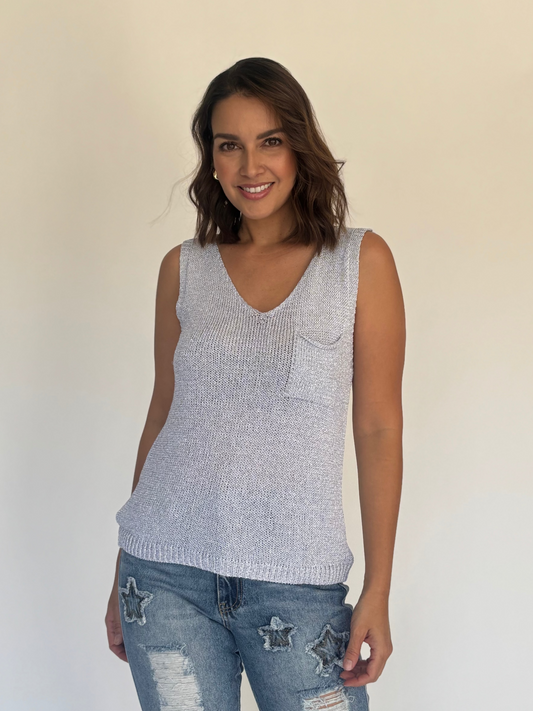 BLUSA PLATEADA 12179