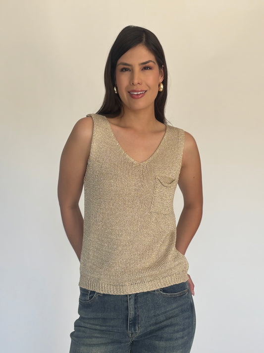 BLUSA DORADA 12179