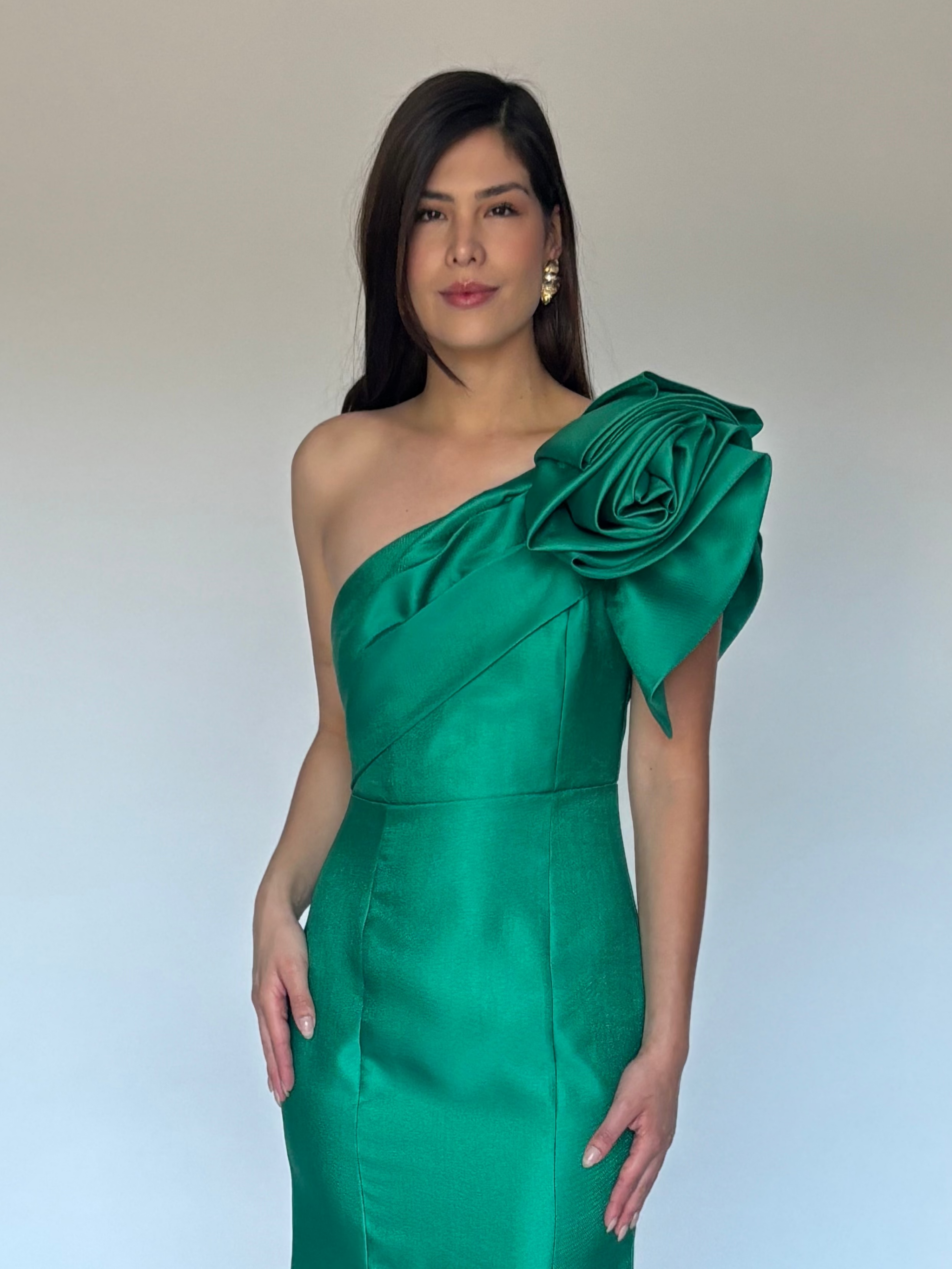 VESTIDO VERDE 22543