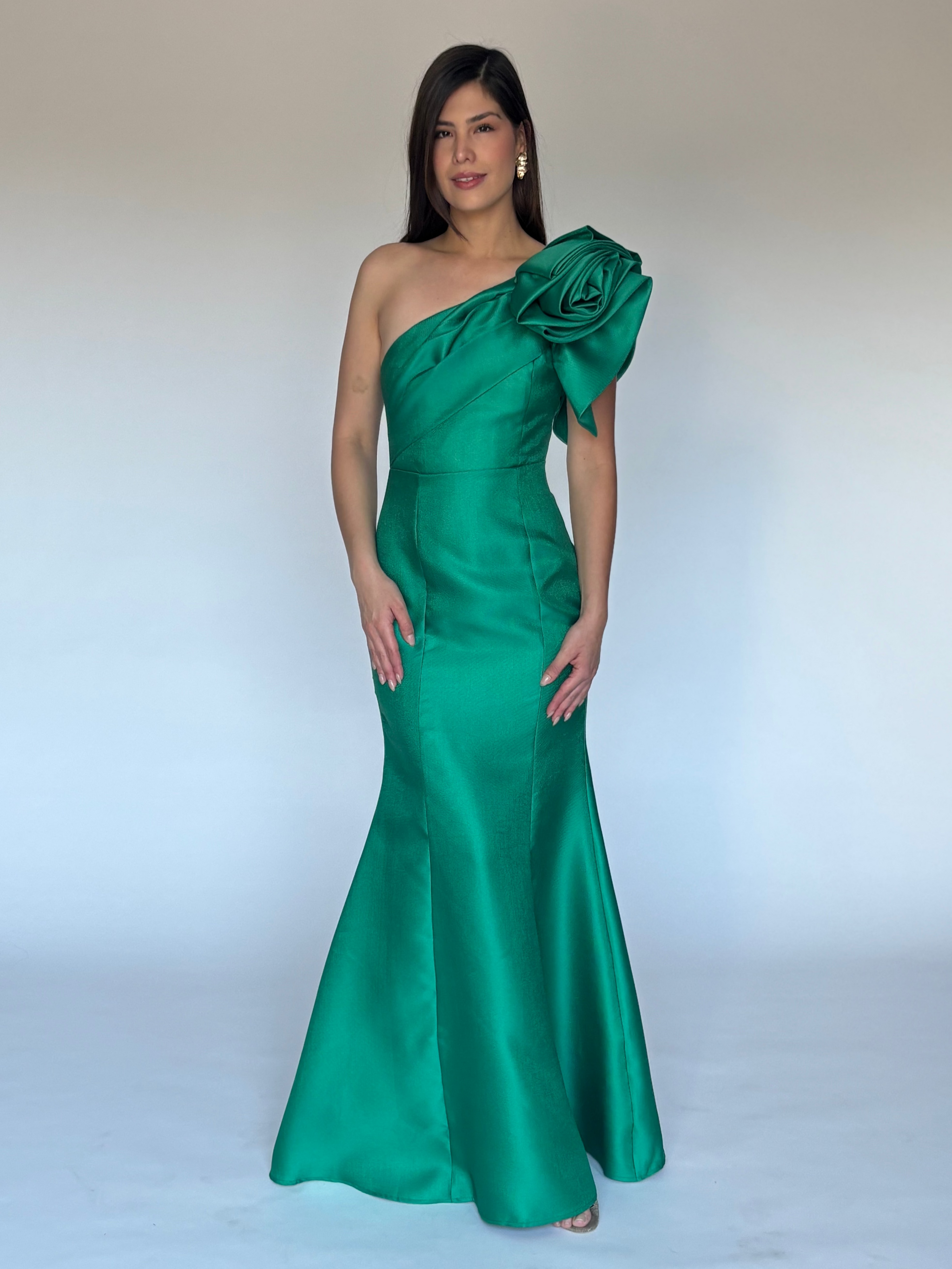 VESTIDO VERDE 22543
