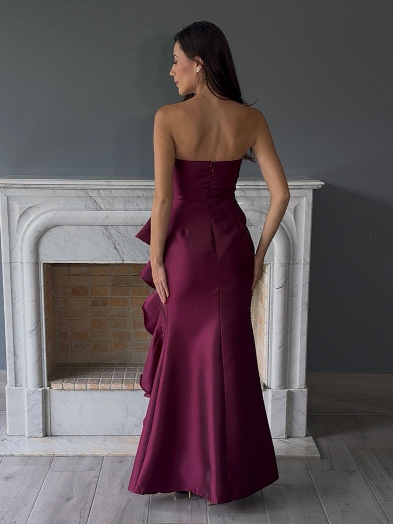 VESTIDO LARGO MORADO 22533