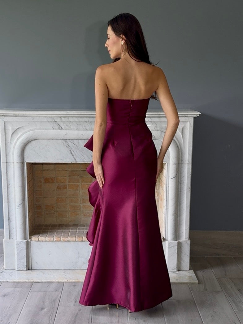 VESTIDO LARGO MORADO 22533