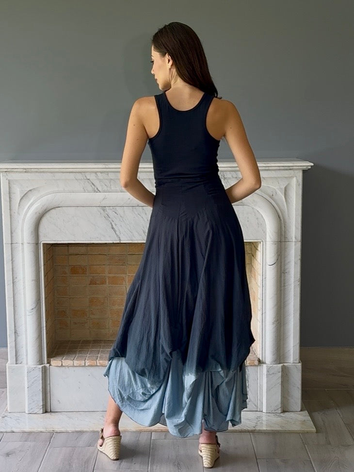 VESTIDO LARGO NEGRO 91017