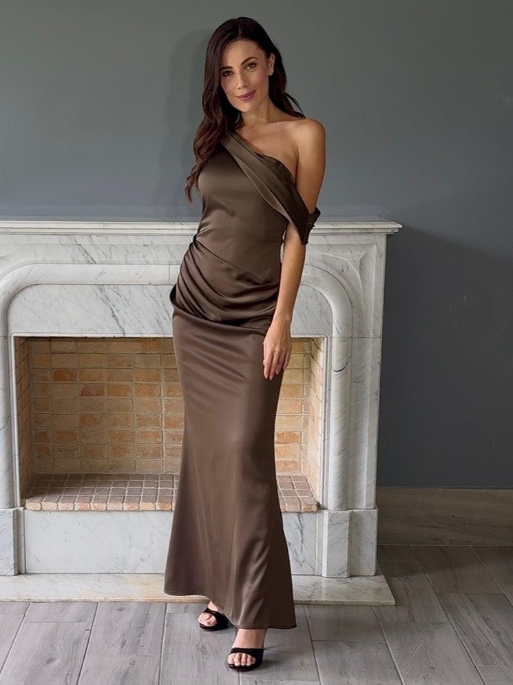 VESTIDO CAFE 2977