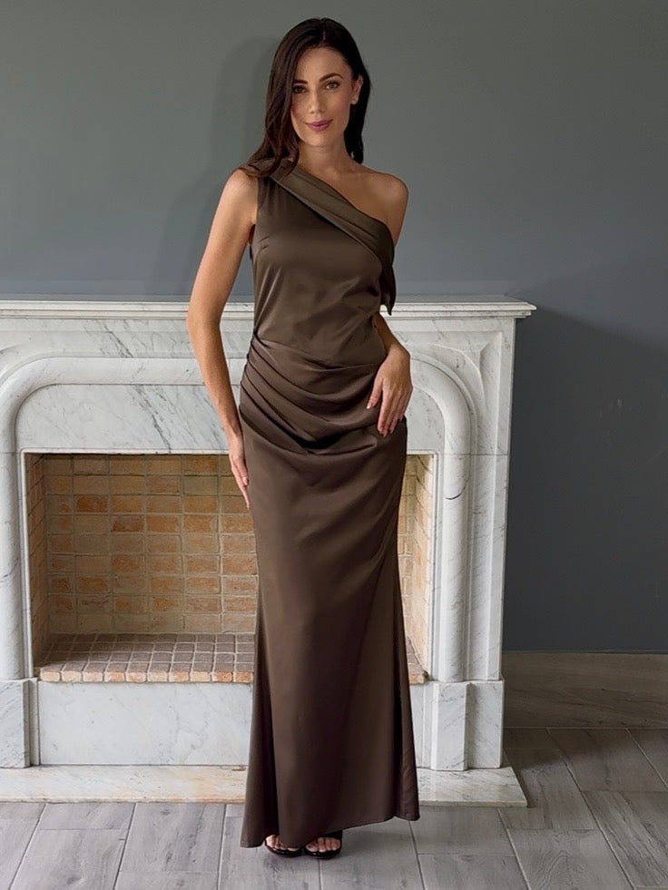 VESTIDO CAFE 2977