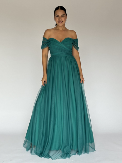 VESTIDO VERDE 50-6536