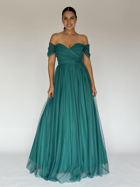 VESTIDO VERDE 50-6536