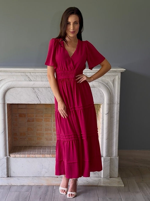 VESTIDO ROJO Y8950