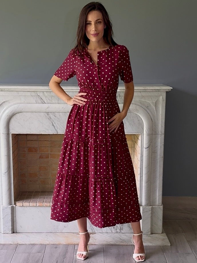 VESTIDO TINTO T1775