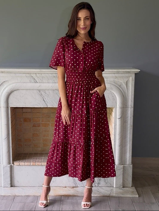 VESTIDO TINTO T1775