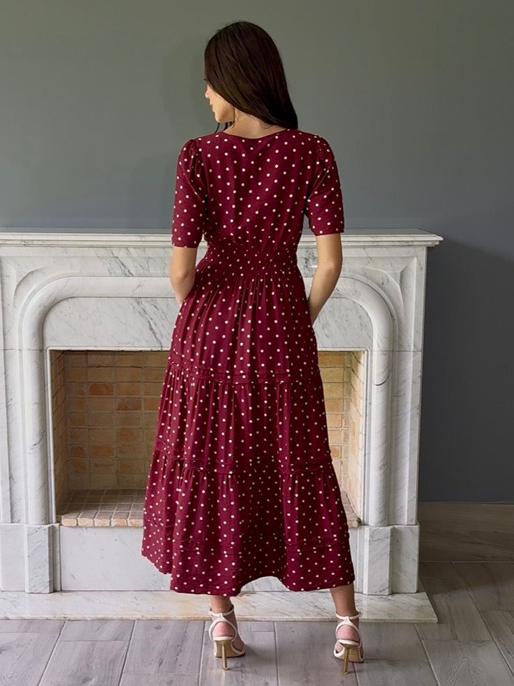 VESTIDO TINTO T1775