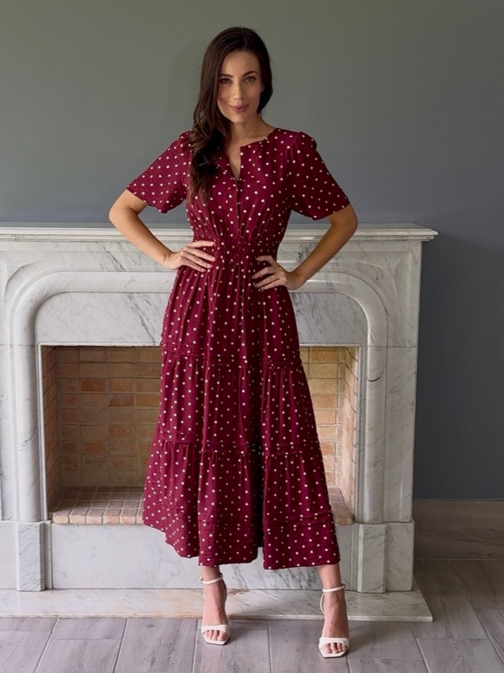 VESTIDO TINTO T1775