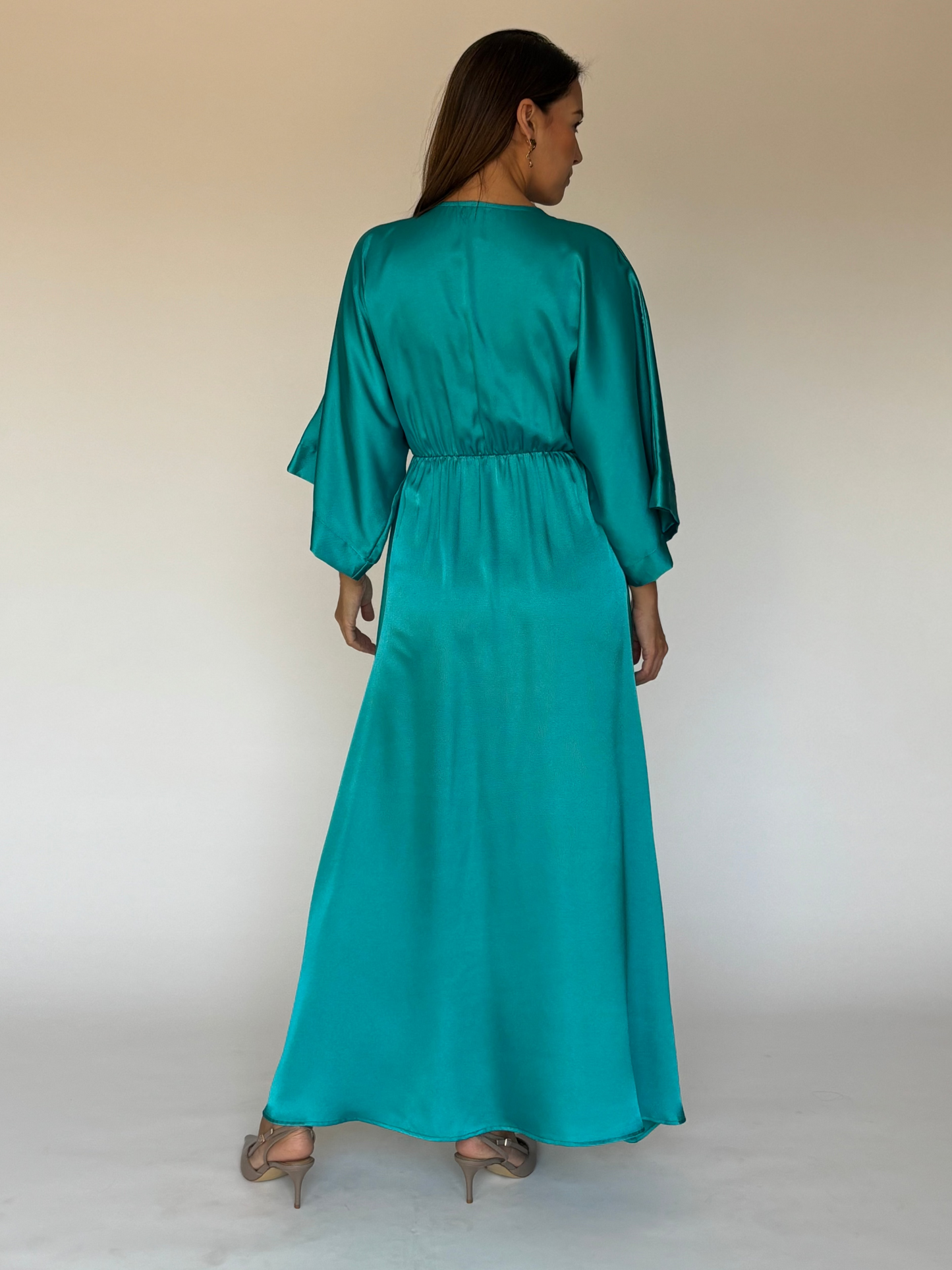 VESTIDO AZUL LARGO D8874