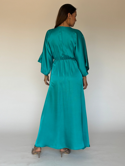 VESTIDO AZUL LARGO D8874