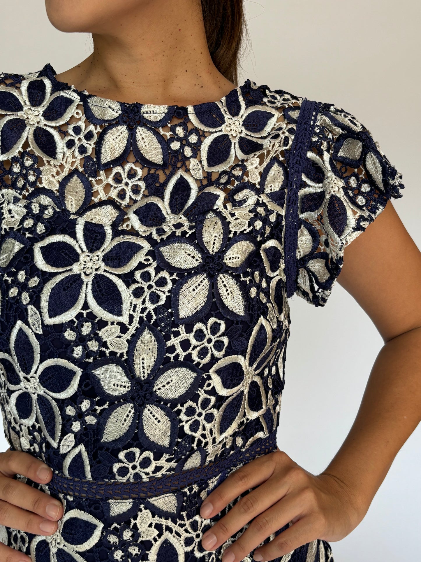 VESTIDO MIDI AZUL 15834