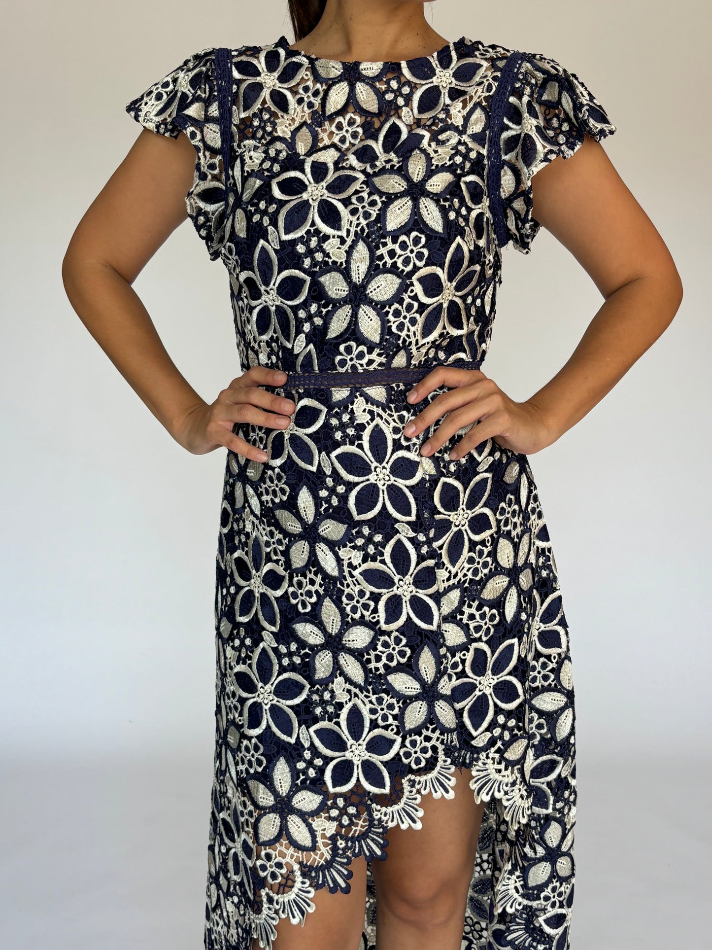 VESTIDO MIDI AZUL 15834