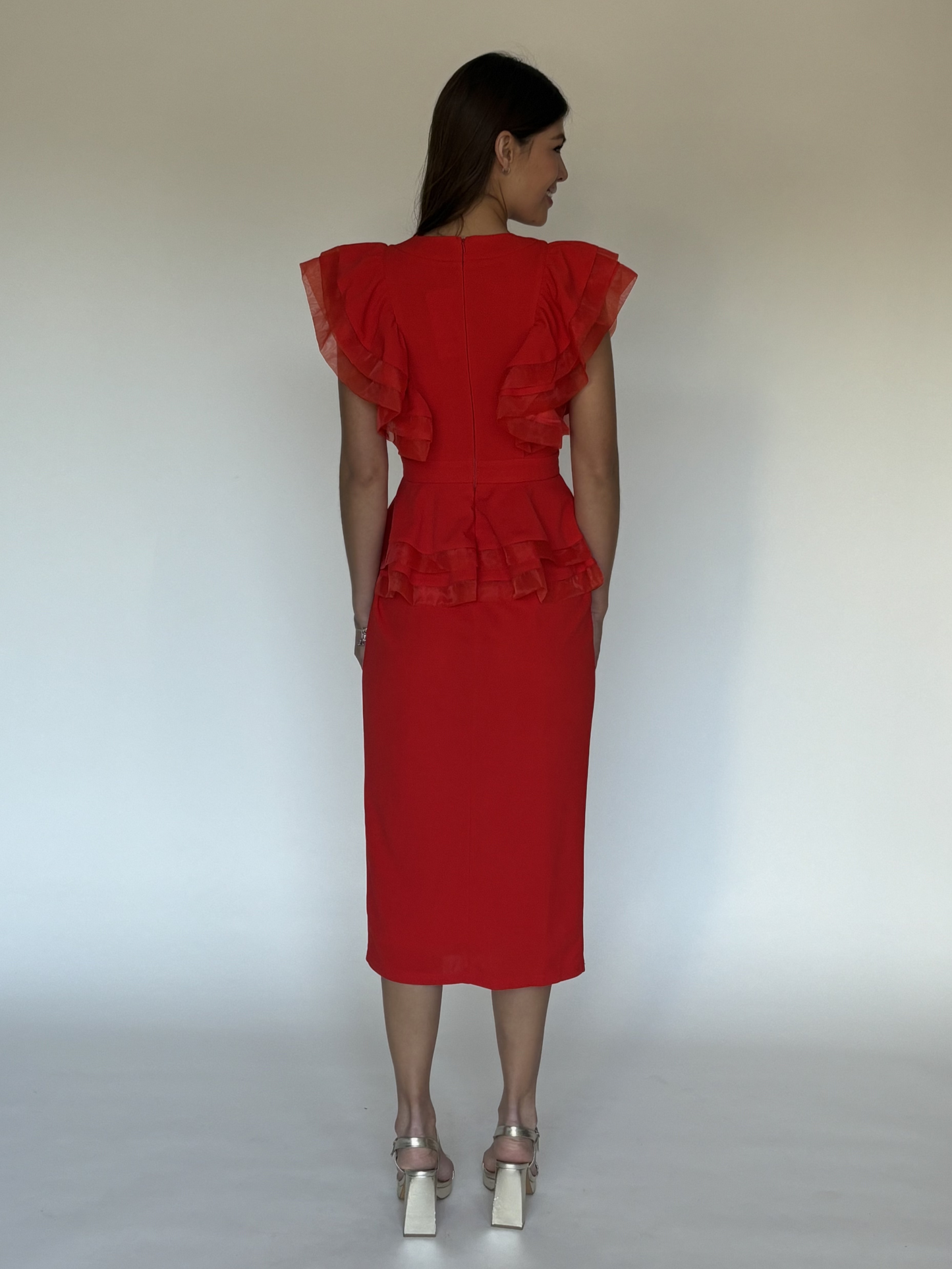 VESTIDO ROJO LD5503