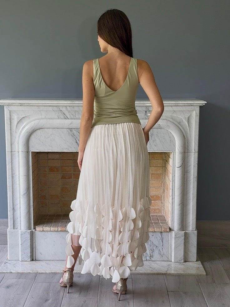 FALDA CREMA A5019