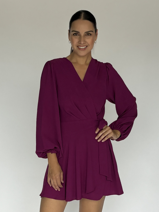 VESTIDO MORADO D8388
