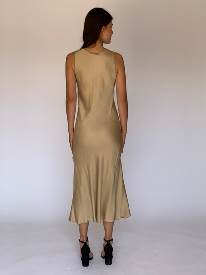 VESTIDO DORADO 11308