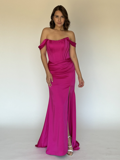 VESTIDO ROSA M1001