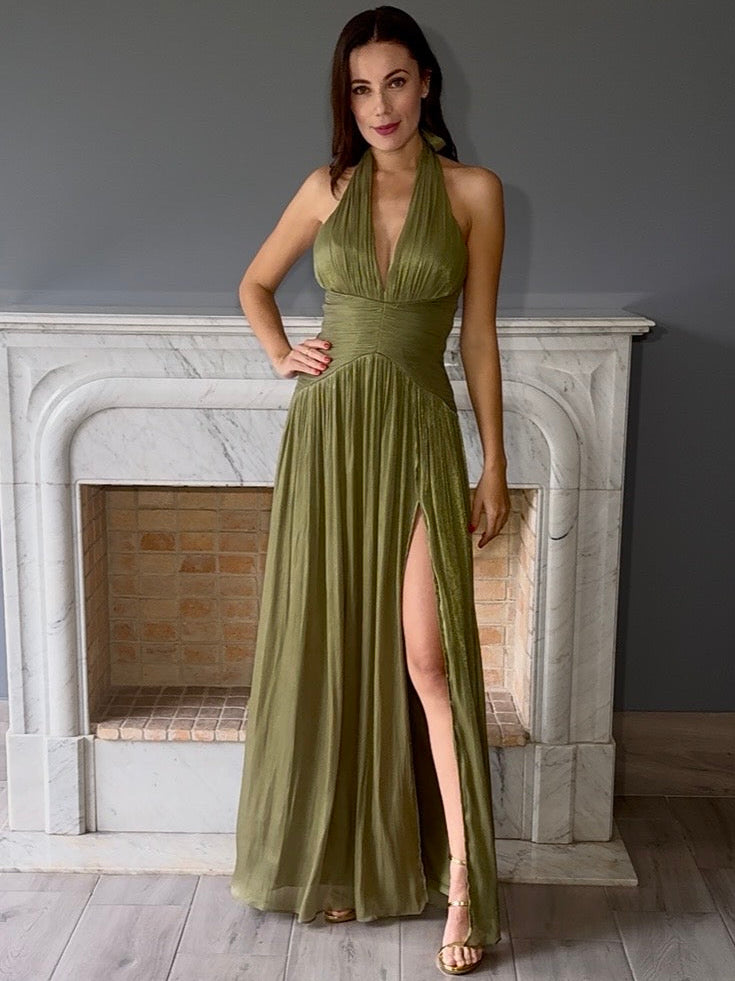 VESTIDO OLIVO 25175