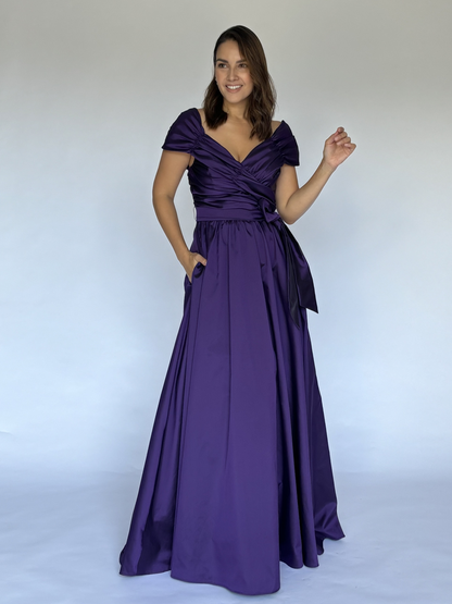 VESTIDO MORADO 50-7800
