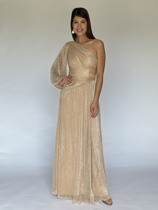 VESTIDO DORADO 22507