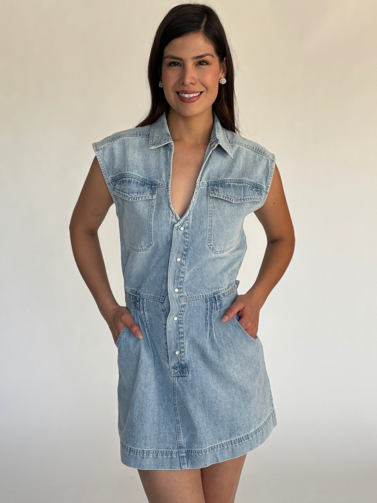 VESTIDO DEMIN CORTO AZUL D05050