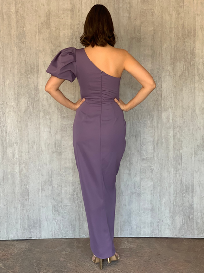 VESTIDO MORADO 7606