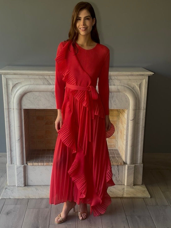 VESTIDO LARGO CORAL QC3788