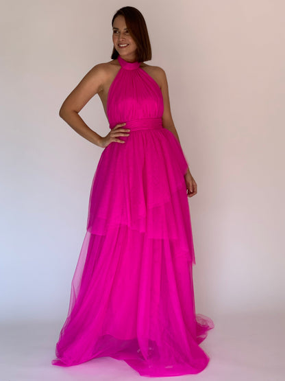 VESTIDO ROSA 8100