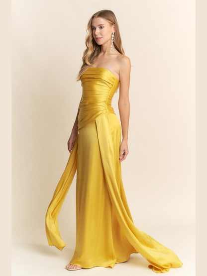 VESTIDO MOSTAZA N2442