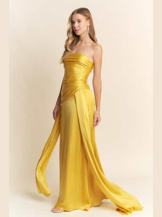 VESTIDO MOSTAZA N2442
