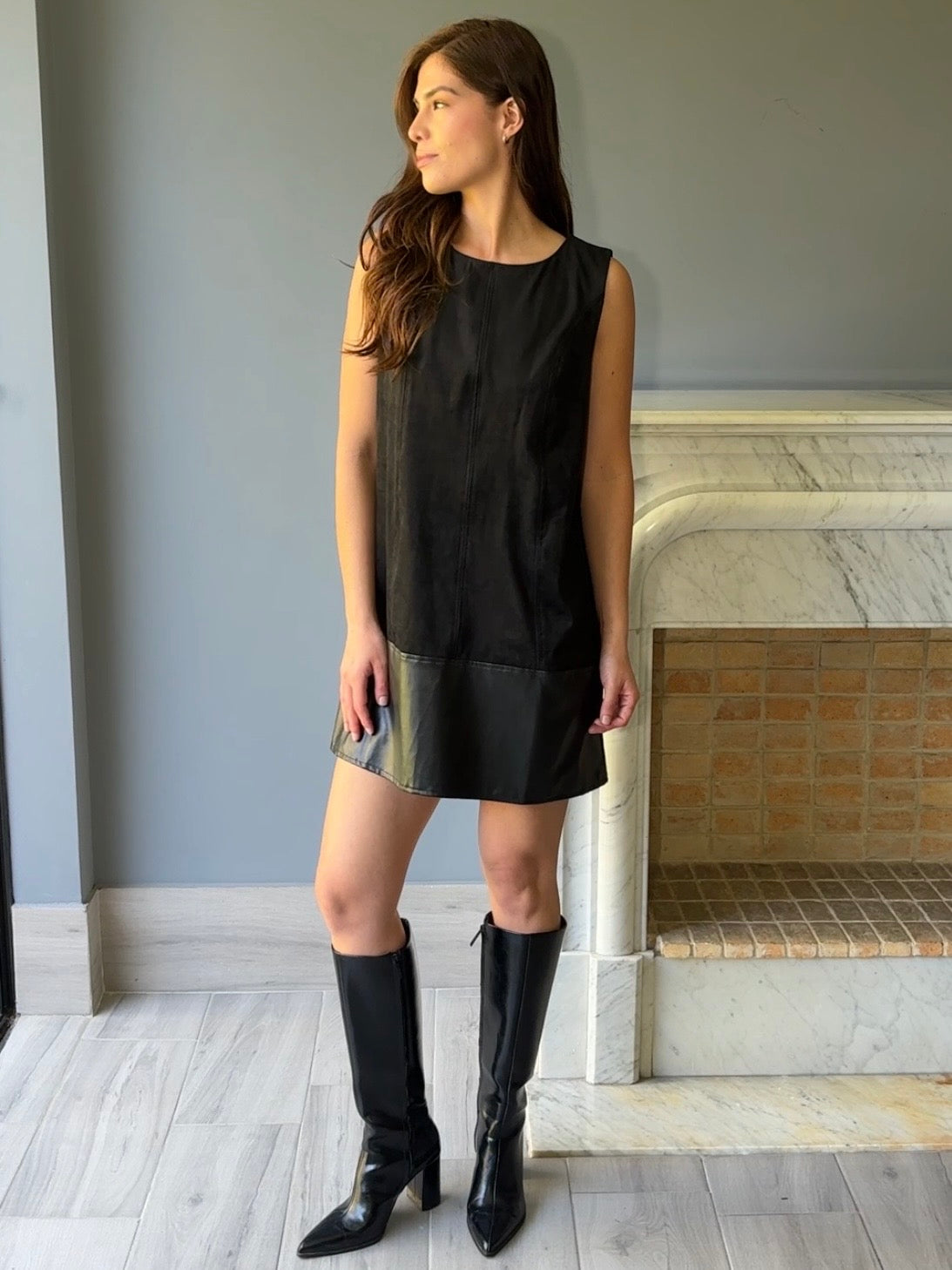 VESTIDO NEGRO D23006