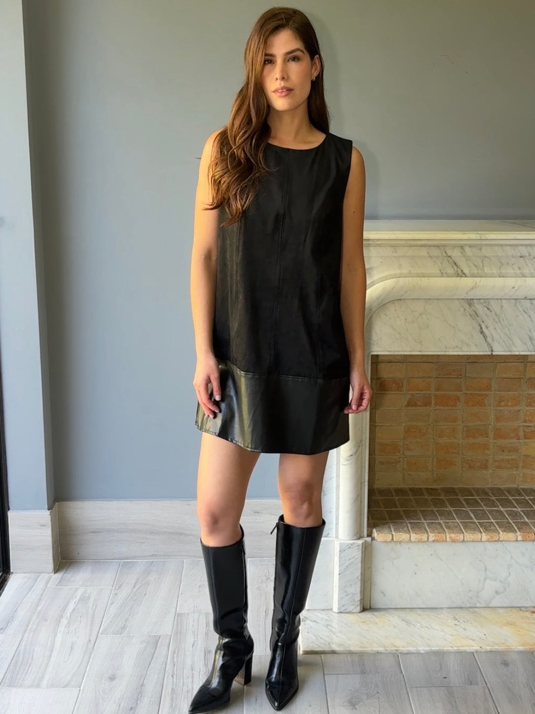 VESTIDO NEGRO D23006