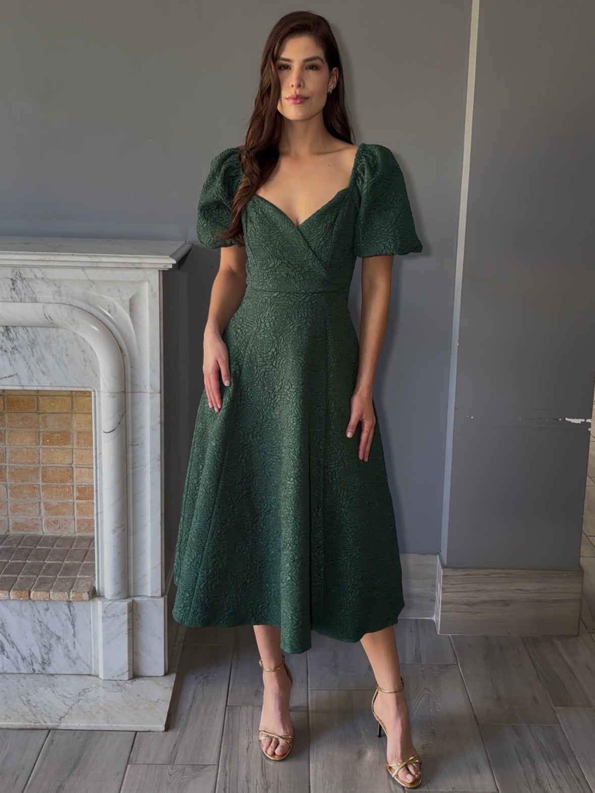VESTIDO VERDE D20337