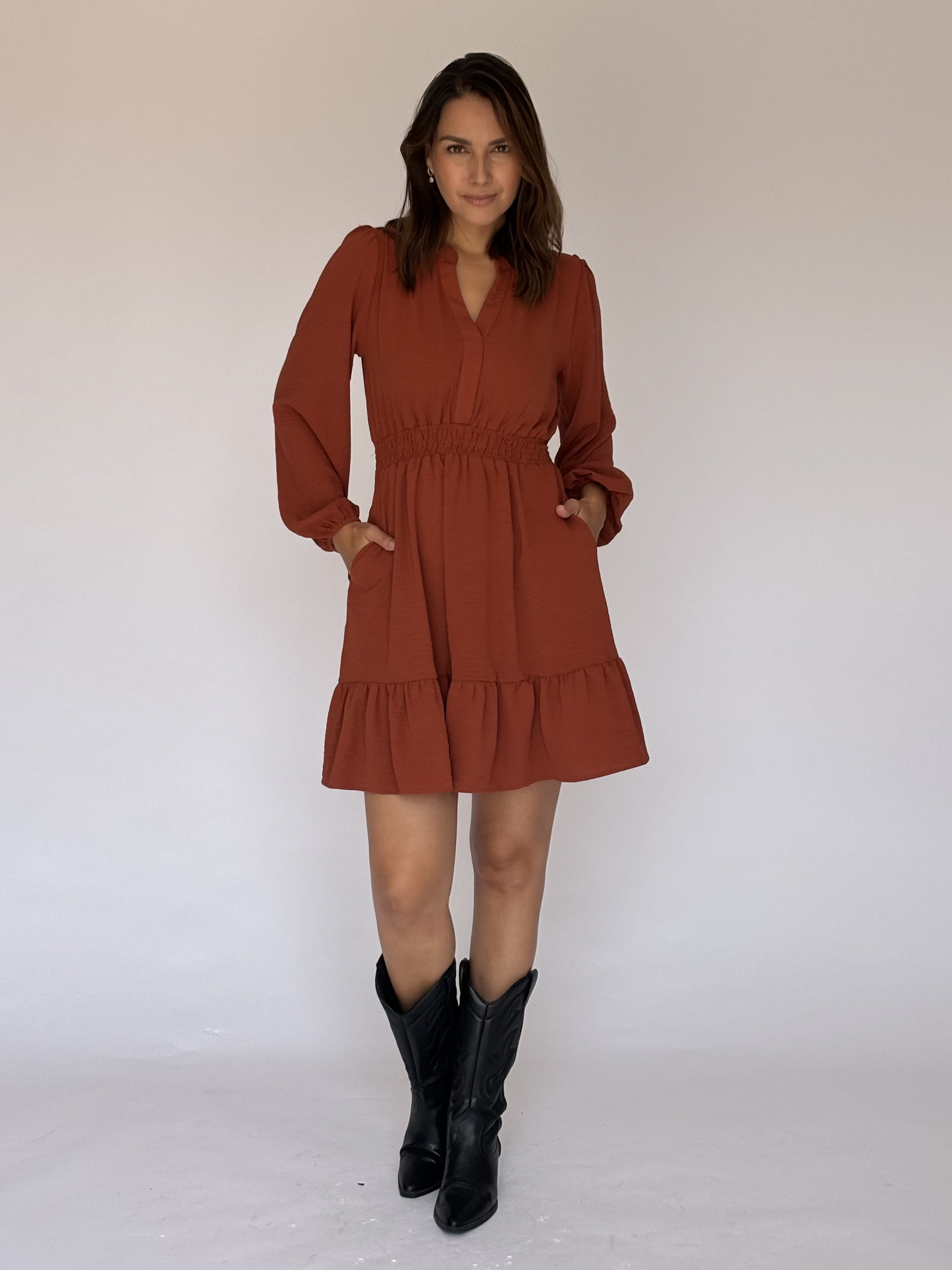 VESTIDO TERRACOTA Y7647