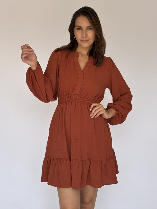 VESTIDO TERRACOTA Y7647
