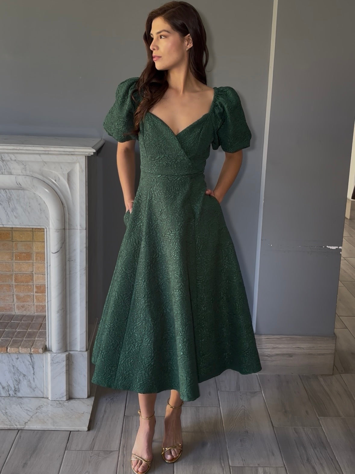 VESTIDO VERDE D20337